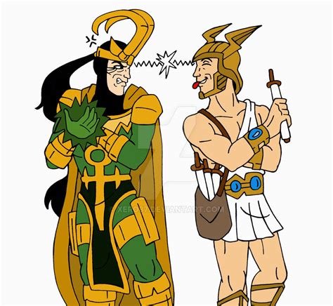 Loki VS Hermes by xero87 on DeviantArt